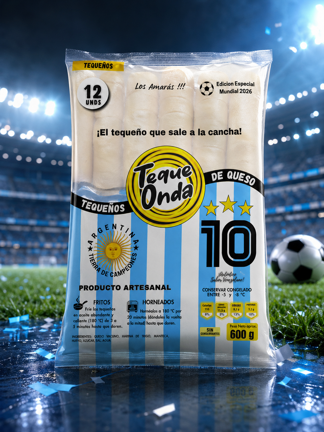 Pack Clásico Tequeños de Queso Edición Mundial 2026 - Teque Onda