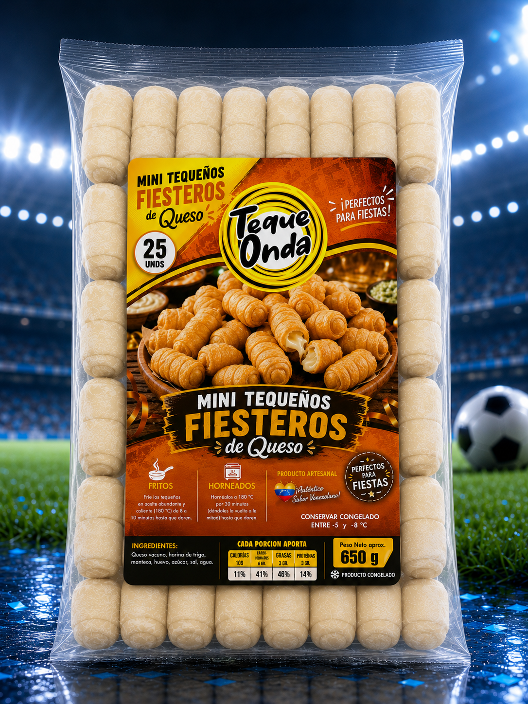 Mini Tequeños Fiesteros de Queso Edición Mundial 2026 - Teque Onda