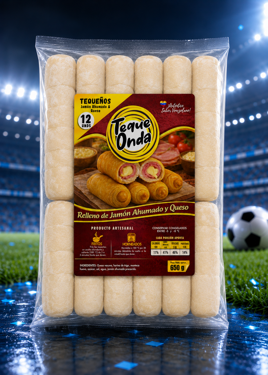 Pack Tequeños Jamón Ahumado y Queso Edición Mundial 2026 - Teque Onda